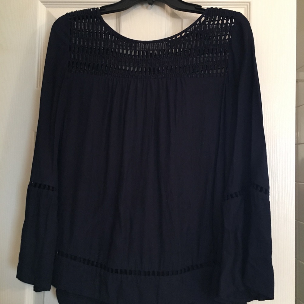 Loft summer navy tunic. Like new